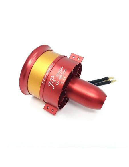 Aéromodélisme, avion RC Turbine EDF JP HOBBY 70MM 12 Pales V2 + Moteur 4-6S 2250KV (CCW)