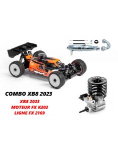 Voiture rc thermique Kit Xray XB8'23 + Moteur FX K303 + Ligne Efra 2169 - XRAY - 350018-C1