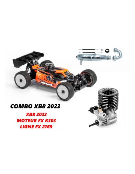 Voiture rc thermique Kit Xray XB8'23 + Moteur FX K303 + Ligne Efra 2169 - XRAY - 350018-C1