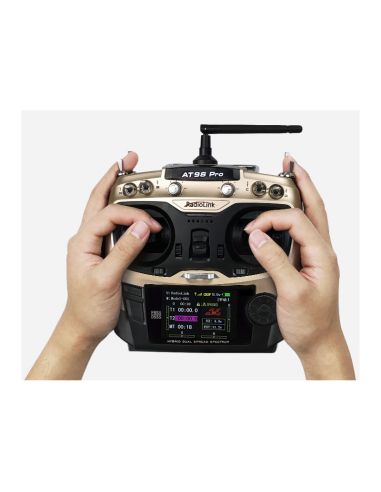 Radiocommande AT9S Pro 10/12-Channels radio (Mode 1) with R9DS Receiver