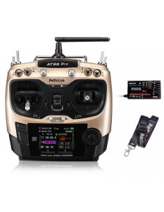 Radiocommande AT9S Pro 10/12-Channels radio (Mode 1) with R9DS Receiver