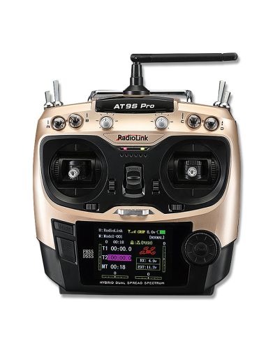 Radiocommande AT9S Pro 10/12-Channels radio (Mode 1) with R9DS Receiver