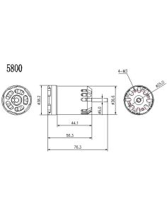 Modelisme moteur Robbe Modellsport RO-POWER TORQUE X-36 800 K/V MOTEUR BRUSHLESS 2