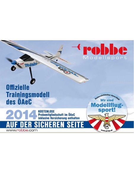 Avion rc Robbe Modellsport Air Trainer 140 V2 EPO PNP avec flight Contrôleur (stabilisation de la position de vol sur 3 axes, gy