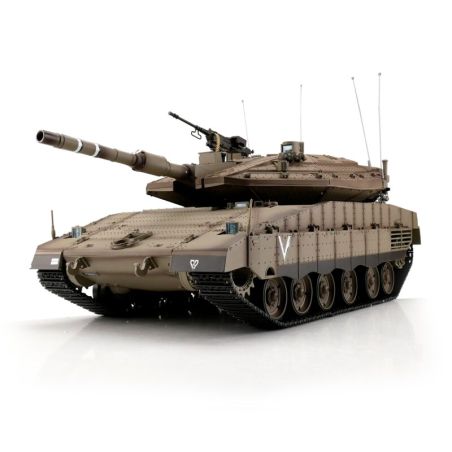 Tank 1/16 RC IDF MERKAVA MK IV BB+IR (chenilles métalliques)