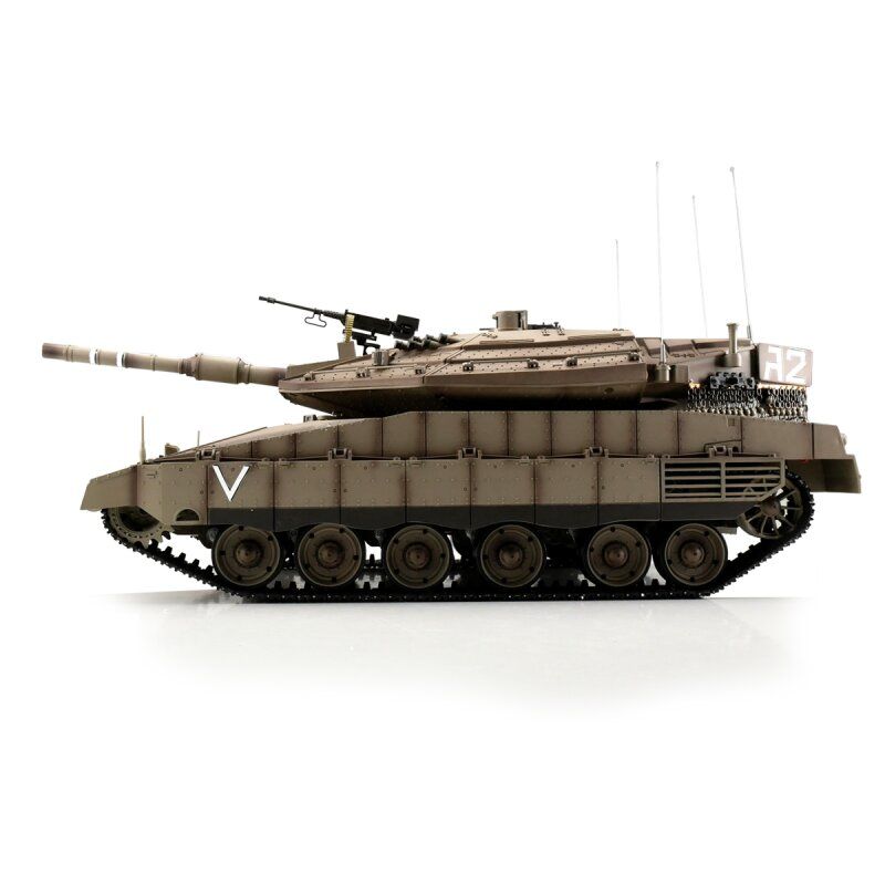 Tank 1/16 RC IDF MERKAVA MK IV BB+IR (chenilles métalliques)
