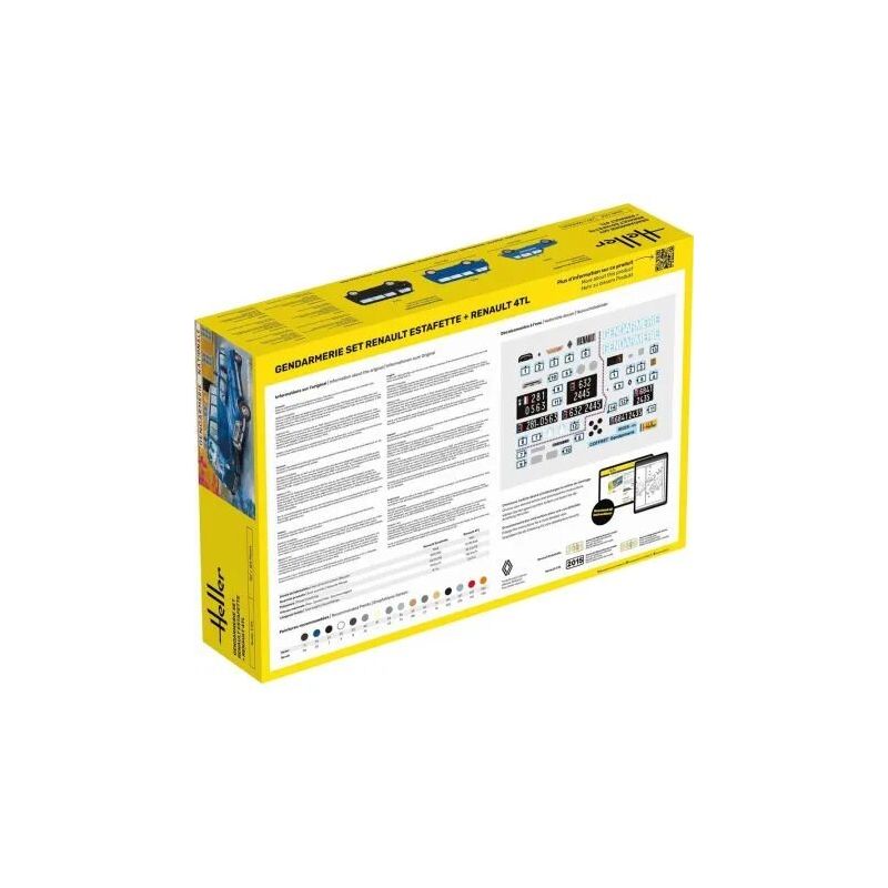 STARTER KIT Gendarmerie Set Renault Estafette + Renault 4TL