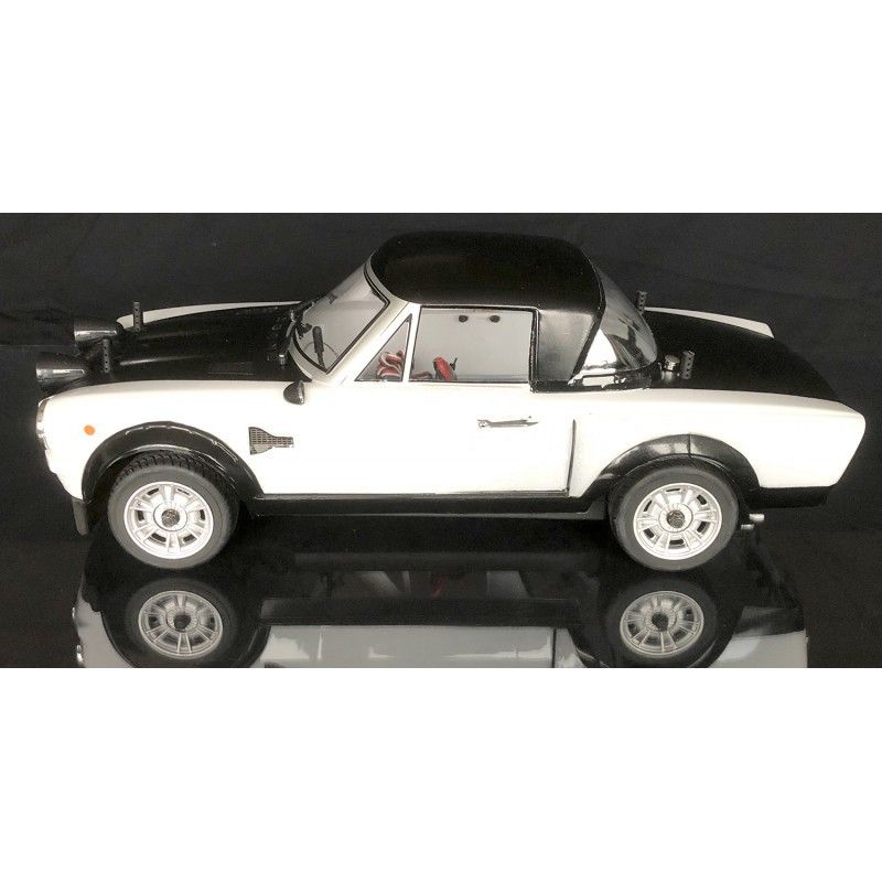 Voiture Rally Legends FIAT 124 Abarth Rally White-Black RTR