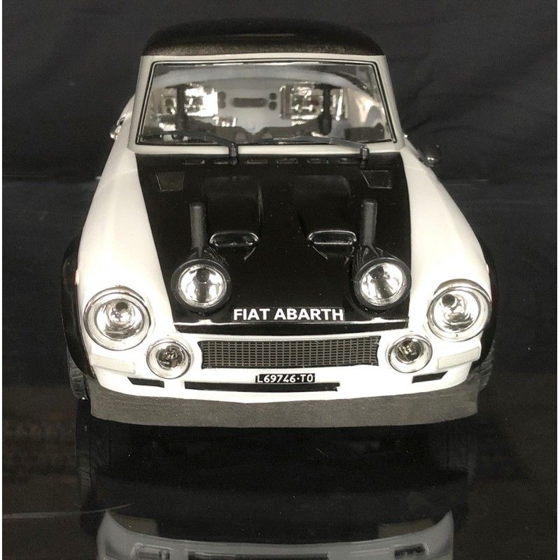 Voiture Rally Legends FIAT 124 Abarth Rally White-Black RTR