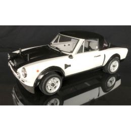 Voiture Rally Legends FIAT 124 Abarth Rally White-Black RTR