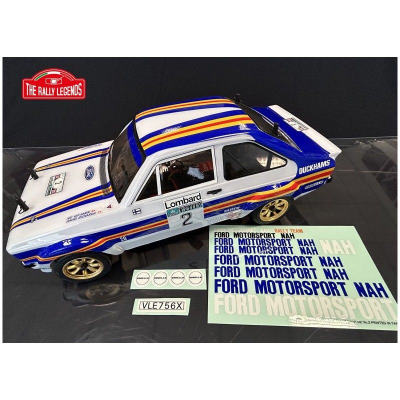 Voiture rc Ford Escort RS 2.0 Rally 1981 1/10 RC car RTR Kit