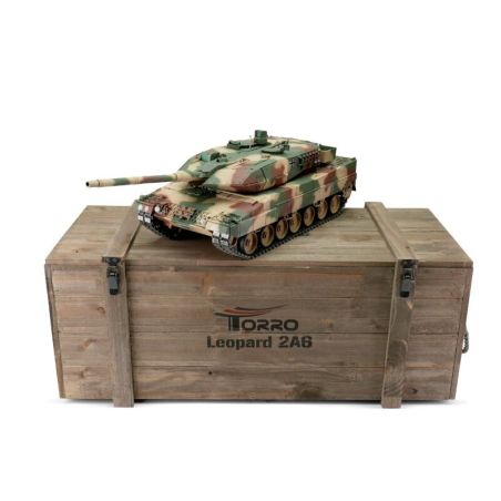 1/16 RC Léopard 2A6 camouflage BB | Ventedemodelisme.fr