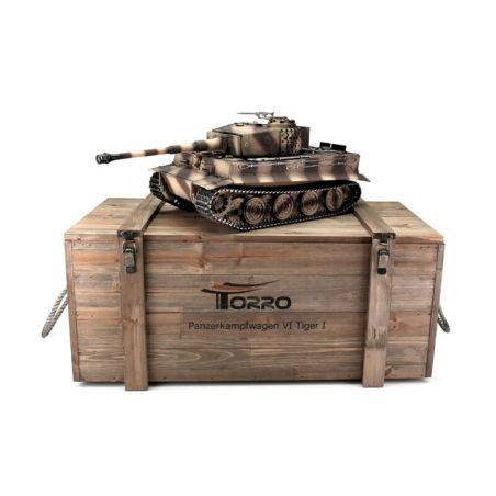 1/16 RC Tiger I Version tardive Desert BB Smoke