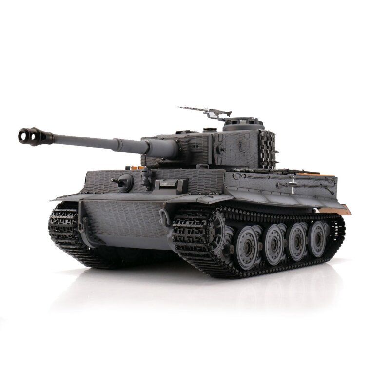 1/16 RC Tiger I Version tardive grise BB | Ventedemodelisme.fr