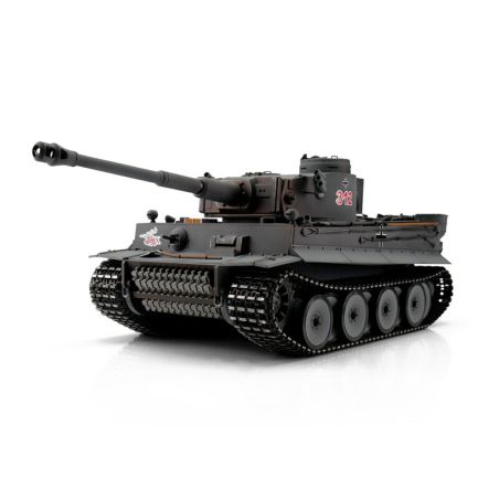 116 RC Tiger I première version gris BB (chenilles métalliques)