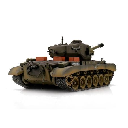 1/16 RC M26 Pershing Snow Leopard vert BB (chenilles métalliques) | Ventedemodelisme.fr