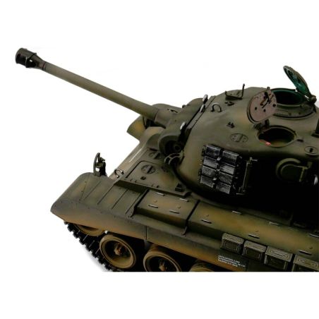 1/16 RC M26 Pershing Snow Leopard vert BB (chenilles métalliques)