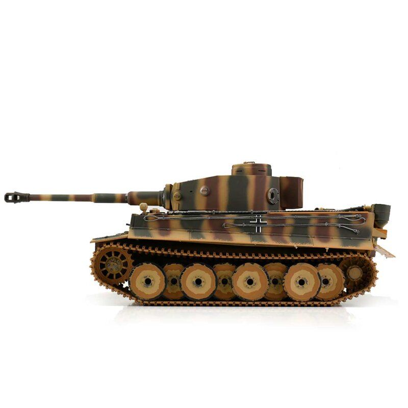 1/16 RC Tiger I Early Version camouflage BB (chenilles métalliques) | Ventedemodelisme.fr