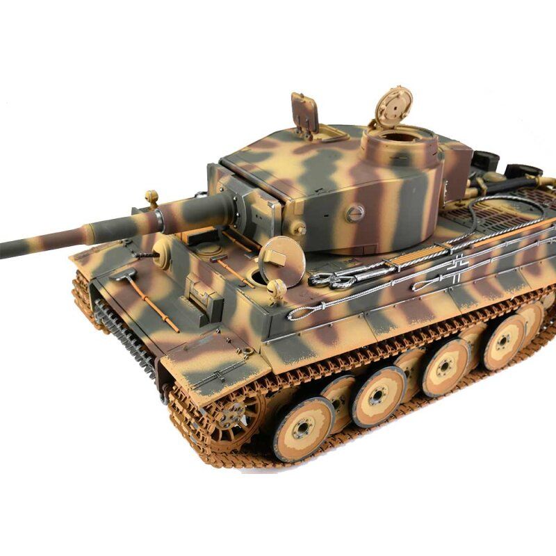 1/16 RC Tiger I Early Version camouflage BB (chenilles métalliques)
