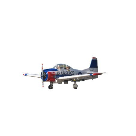 T-28 Trojan 120 size EP-GP (1,77m envergure) Rouge-Blanc