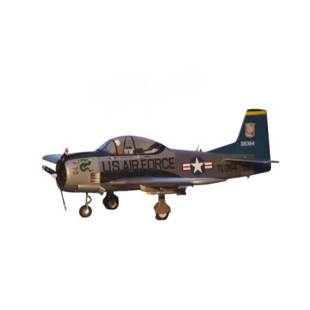 T-28 Trojan 120 size EP-GP (envergure 1,77m) Argent