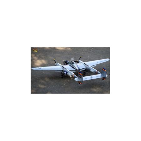 Avion VQ Model P-38 twin 2.1m version verte