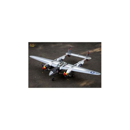 Avion VQ Model P-38 twin 2.1m version verte