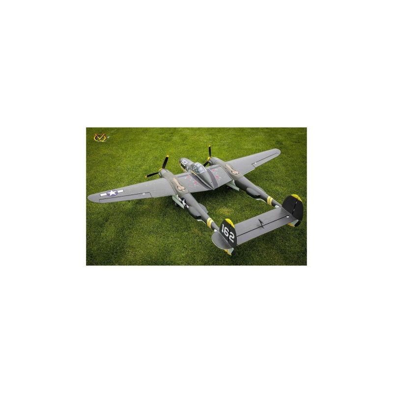 Avion VQ Model P-38 twin 2.1m version verte