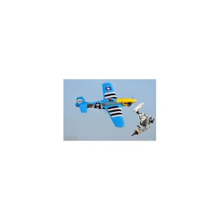 Avion VQ model P-51D Obsession env.1.52m + Saito FA-62B Moteur methanol 4 temps
