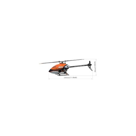 Hélicoptère OMPHobby Orange M1 RC Futaba SFHSS