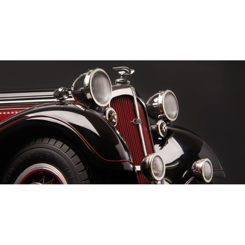 CMC Horch 853, 1937 rouge/noir | Ventedemodelisme.fr