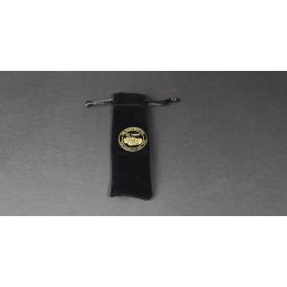 Key fob in style-leather with decorative stitching