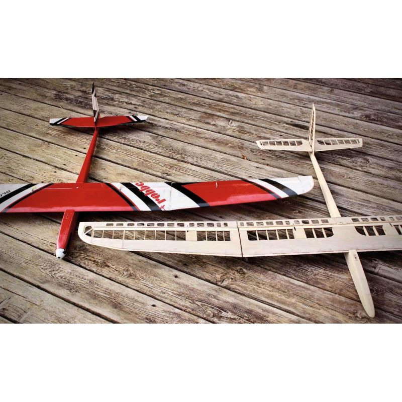 Robbe Modellsport Slider Q Modèle de planeur haute performance à 4 volets, kit en bois contreplaqué/balsa « Made in Austria »