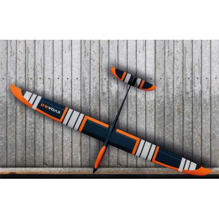Robbe Modellsport EVOA 3.0 PNP FULL GRP « Glider » PLANEUR HAUTE PERFORMANCE AVEC AILE À 4 VOLETS