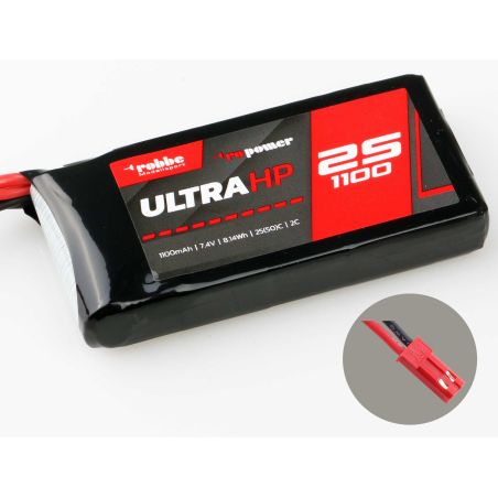 Robbe Modellsport RO-POWER ULTRA HP 1100MAH 7,4 VOLT 2S 25(50)C BATTERIE LIPO, PRISE BEC