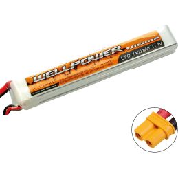 Batterie Lipo WELLPOWER ULTIMA 1450 mAh / 11.1 Volt 3S « SLIM » 20/40C XT-30