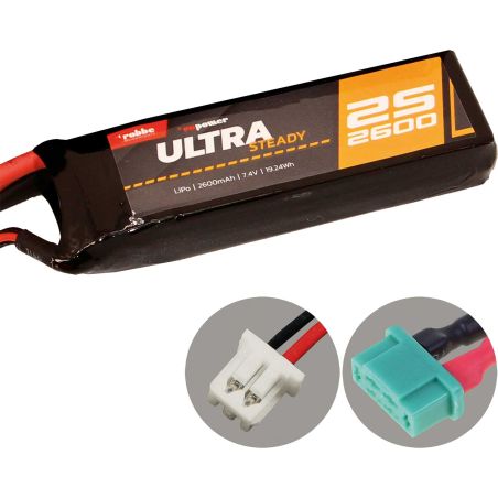 Robbe Modellsport RO-POWER ULTRA STEADY 2600MAH 7,4 VOLT RECEIVER BATTERIE 2S MPX
