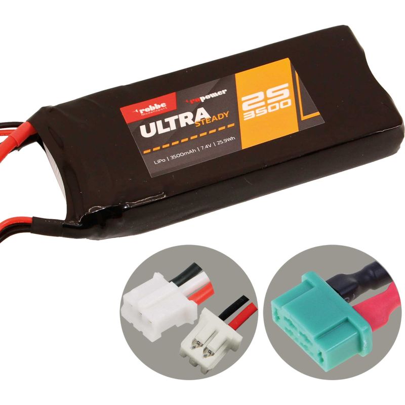 Robbe Modellsport RO-POWER ULTRA STEADY 3500MAH 7,4 VOLT RÉCEPTEUR BATTERIE 2S MPX/MOLEX 1.25/UMX 2S