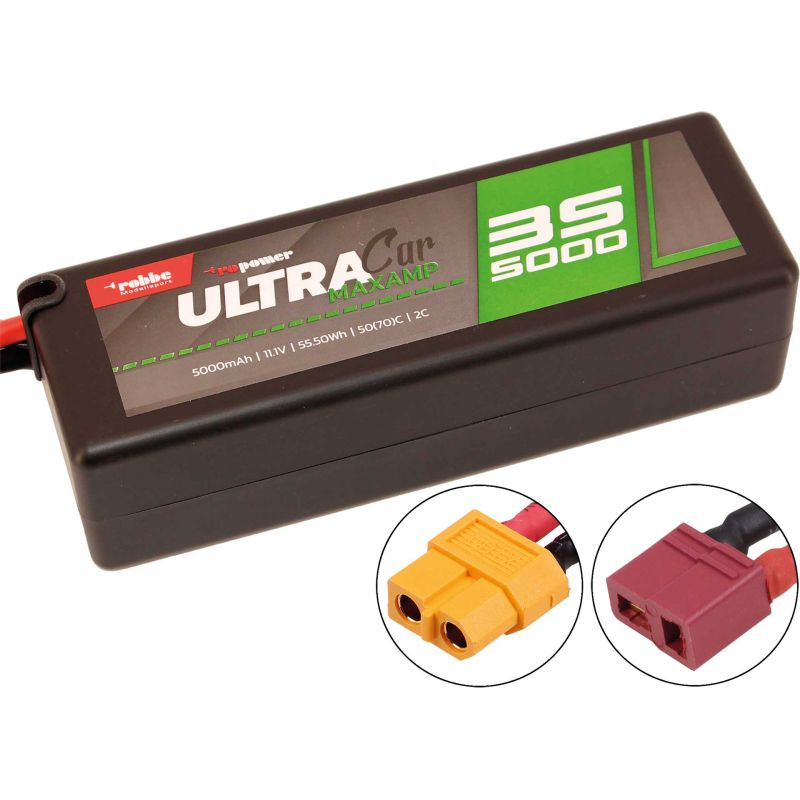 Robbe Modellsport RO-POWER ULTRA MAXAMP CAR 5000MAH 11,1 VOLT 3S 35(70)C LIPO BATTERIE PRISE T-(XT-60)