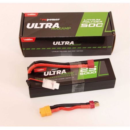 Robbe Modellsport RO-POWER ULTRA MAXAMP CAR 5000MAH 7,4 VOLT 2S 35(70)C LIPO BATTERIE PRISE T-(XT-60)