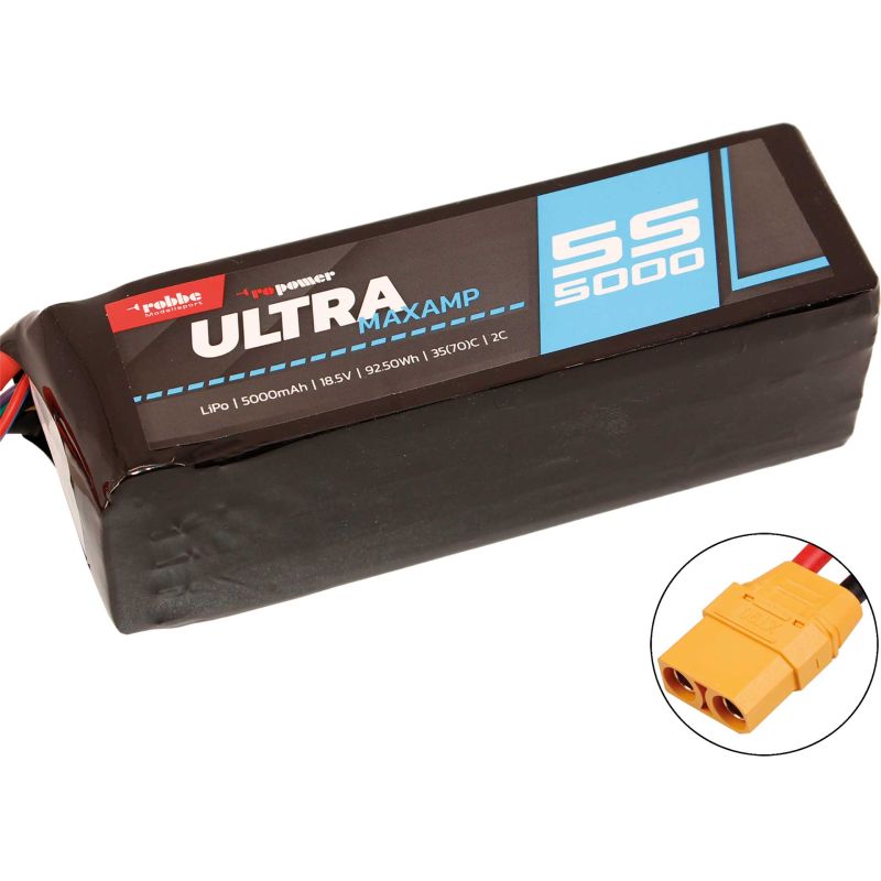 Robbe Modellsport RO-POWER ULTRA MAXAMP 5000MAH 18,5 VOLT 5S 35(70)C BATTERIE LIPO