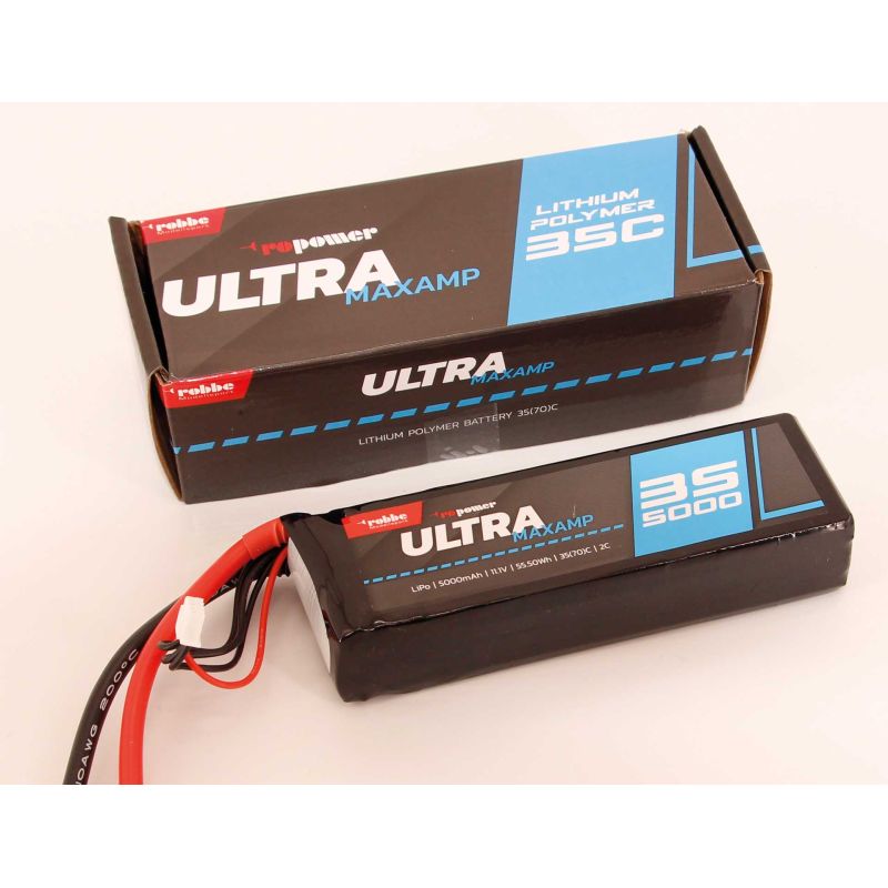 Robbe Modellsport RO-POWER ULTRA MAXAMP 5000MAH 11,1 VOLT 3S 35(70)C LIPO BATTERIE XT-90