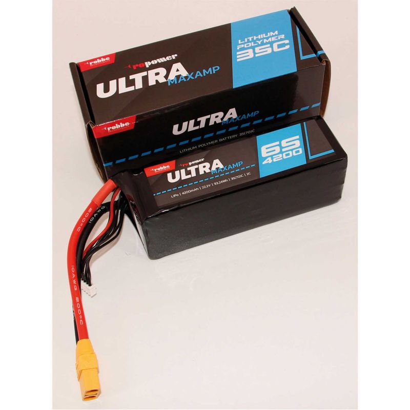 Robbe Modellsport RO-POWER ULTRA MAXAMP 4200MAH 22,2 VOLT 6S 35(70)C BATTERIE LIPO