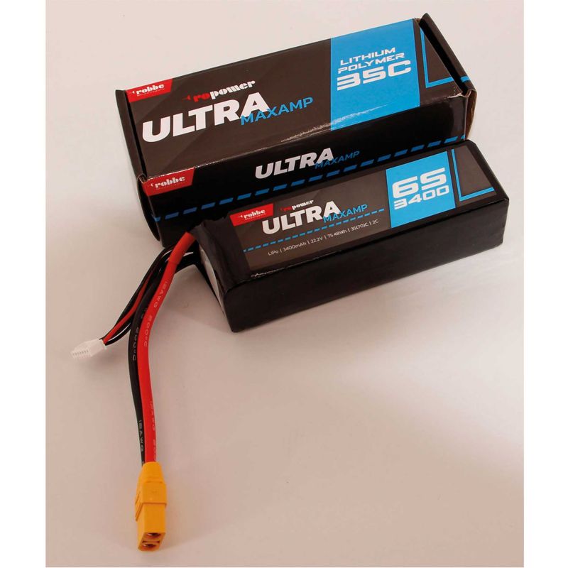 Robbe Modellsport RO-POWER ULTRA MAXAMP 3400MAH 22,2 VOLT 6S 35(70)C BATTERIE LIPO
