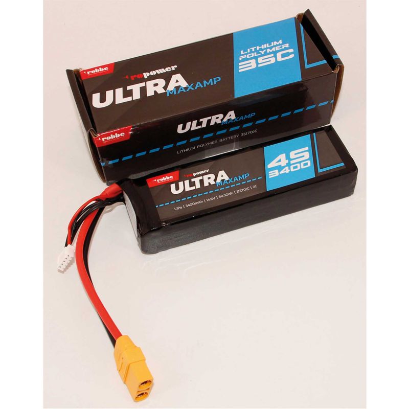 Robbe Modellsport RO-POWER ULTRA MAXAMP 3400MAH 14,8 VOLT 4S 35(70)C BATTERIE LIPO