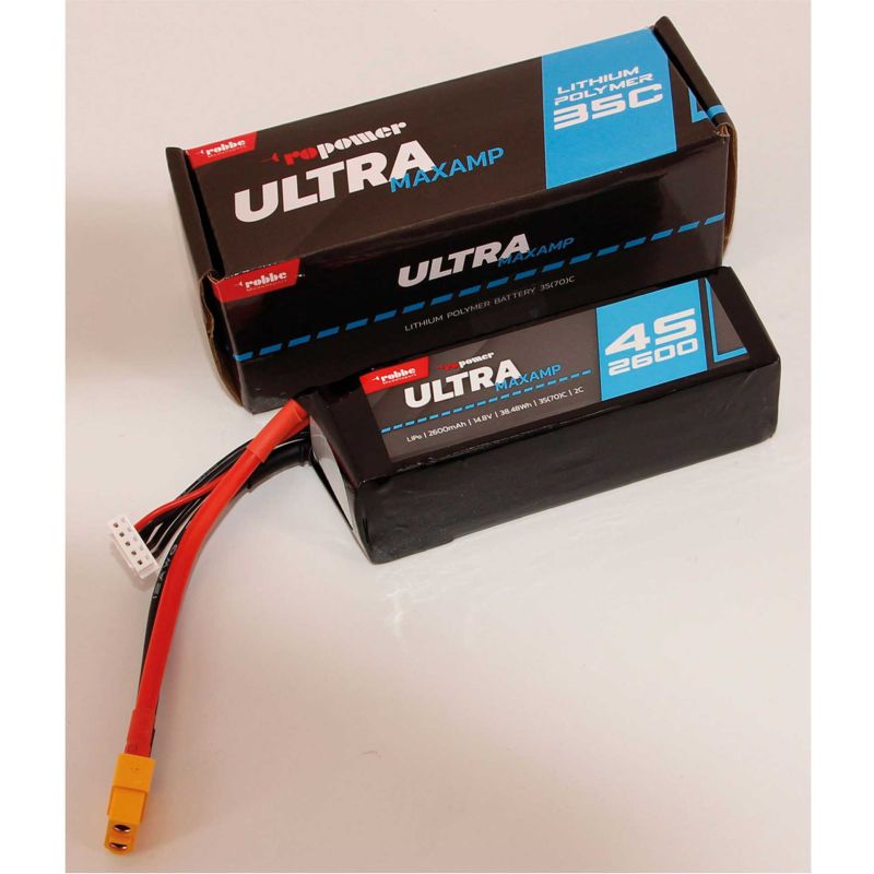 Robbe Modellsport RO-POWER ULTRA MAXAMP 2600MAH 14,8 VOLT 4S 35(70)C BATTERIE LIPO