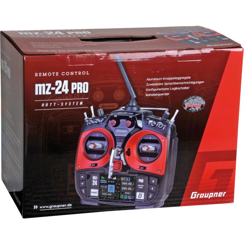 GRAUPNER MZ-24 PRO HOTT émetteur simple télécommande 2,4Ghz