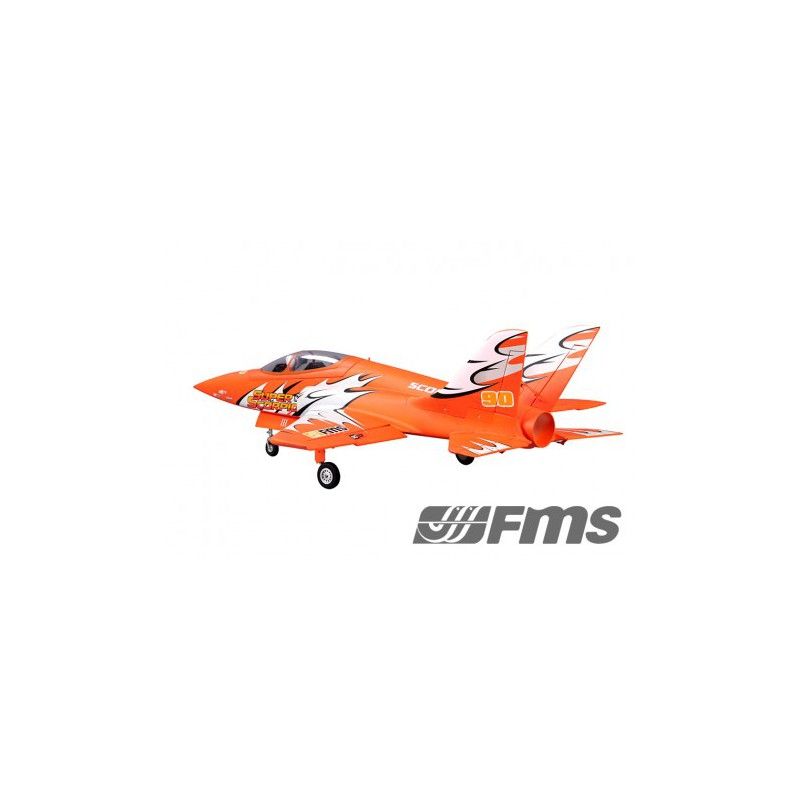 1/12 Jet 90mm EDF Super Scorpion Orange PNP kit w/ reflex system