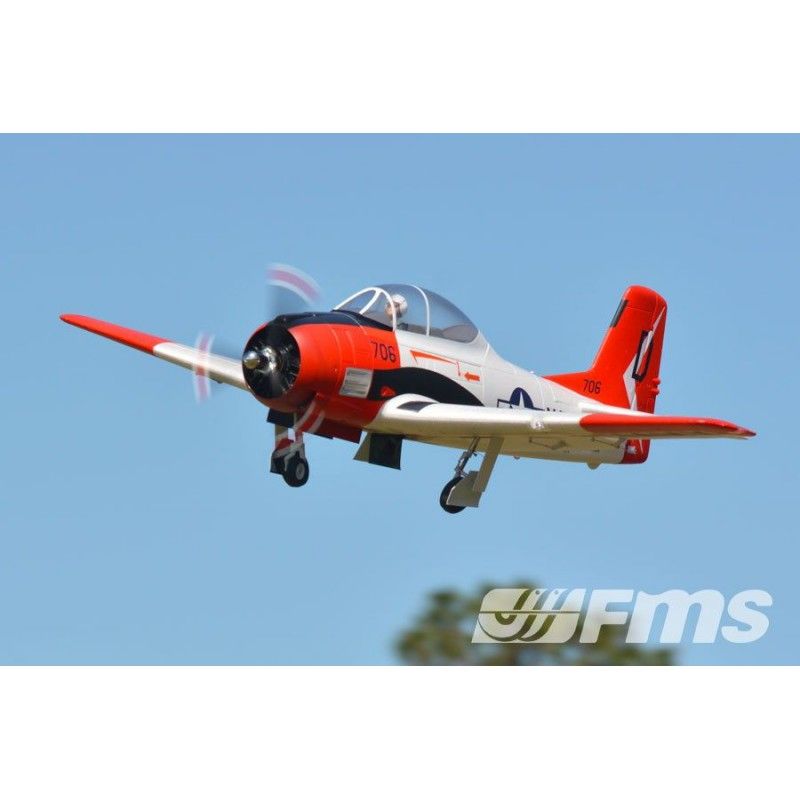1/8 Plane 1400MM T-28 (V4) Red PNP kit