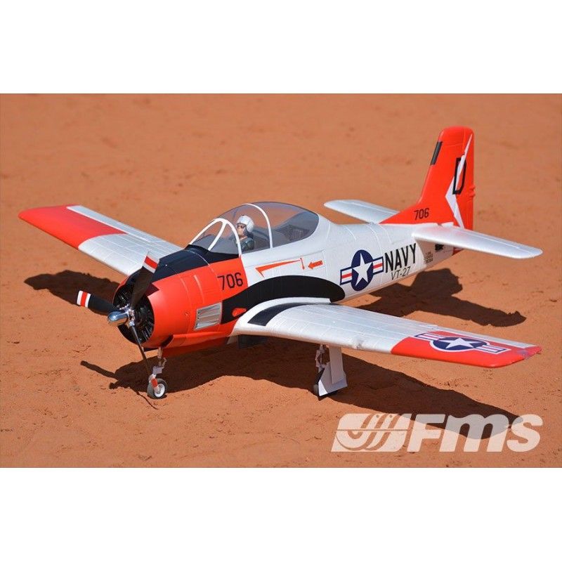 1/8 Plane 1400MM T-28 (V4) Red PNP kit